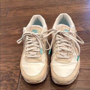 Nike Air Max Cream and Tan Sneakers